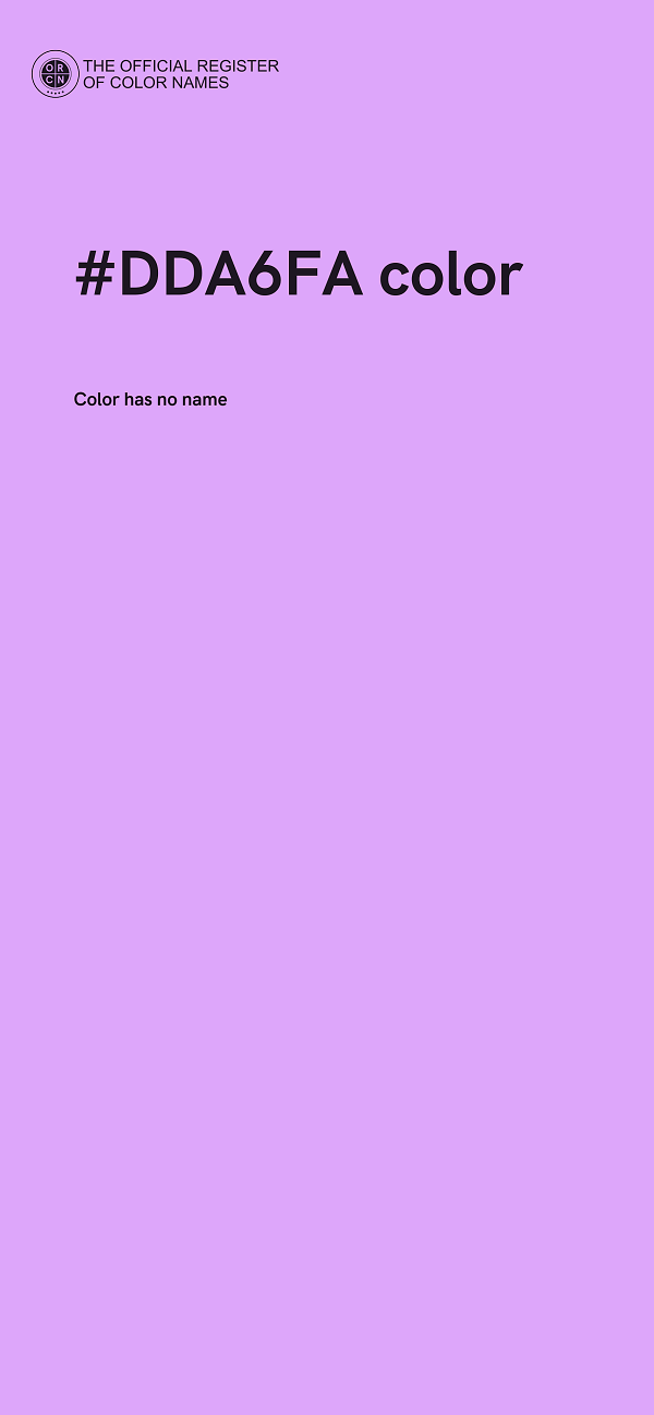 #DDA6FA color image