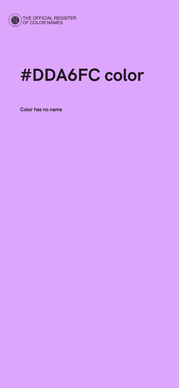 #DDA6FC color image