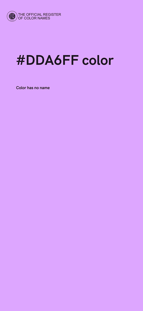 #DDA6FF color image