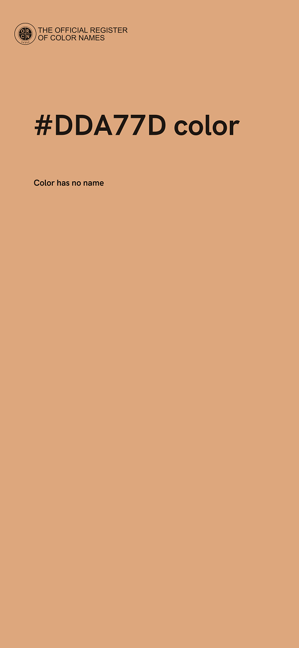 #DDA77D color image