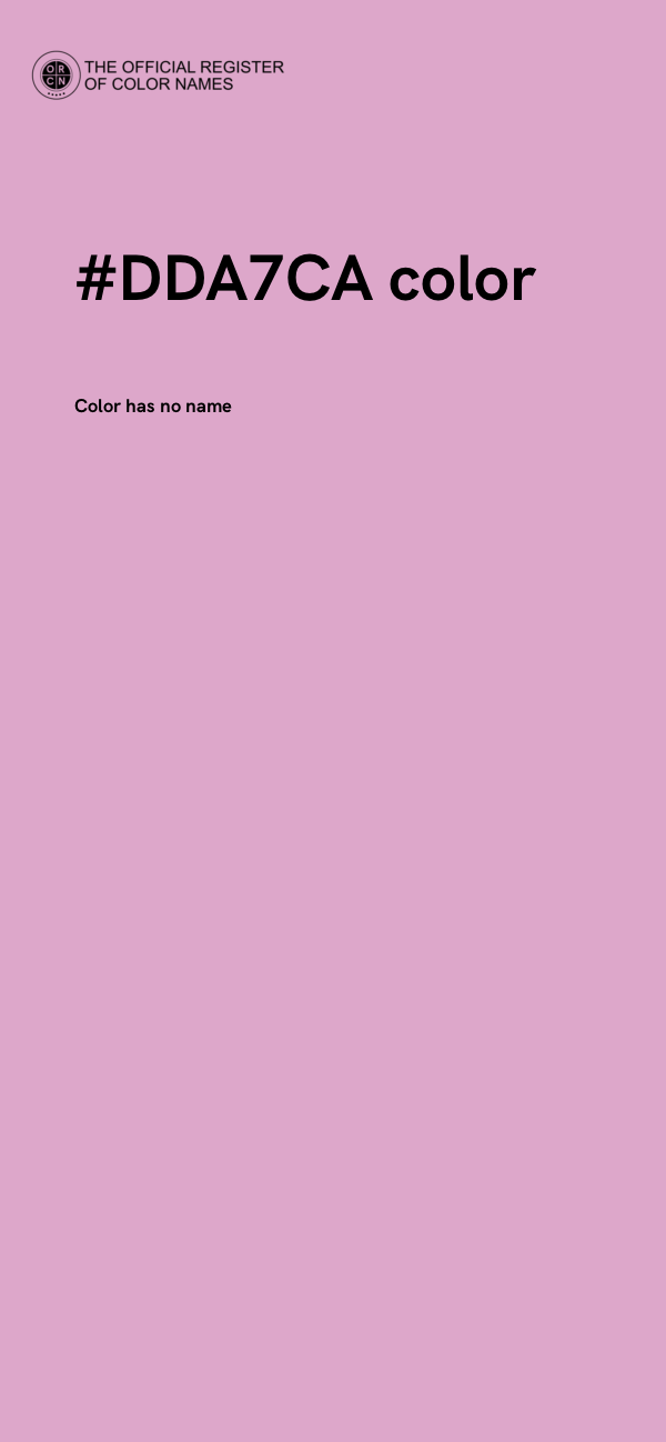 #DDA7CA color image