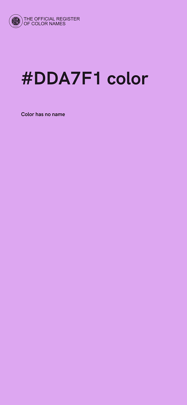 #DDA7F1 color image