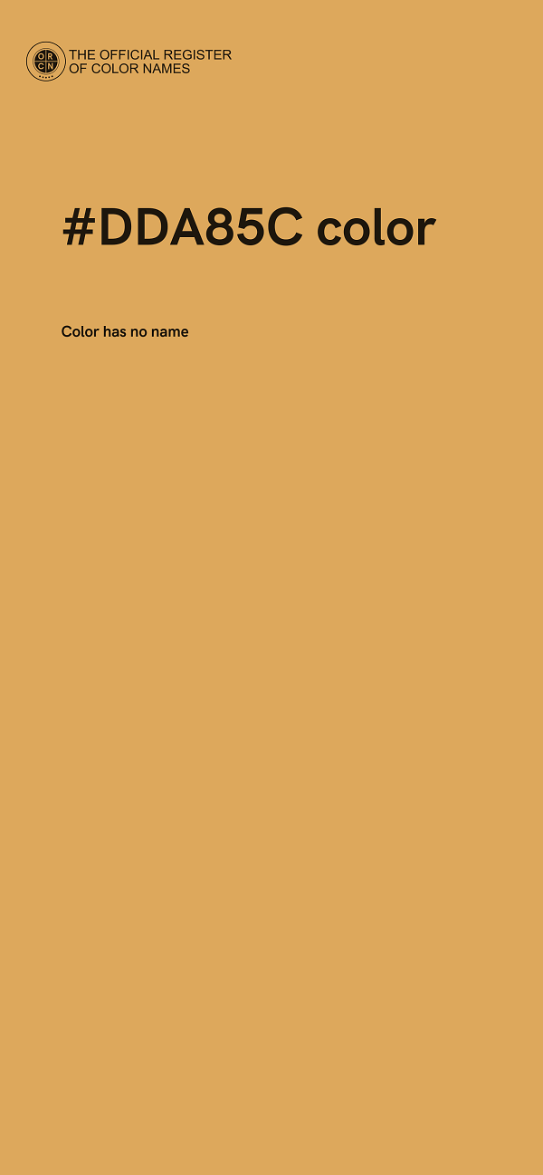 #DDA85C color image