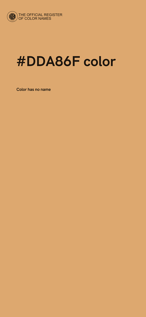 #DDA86F color image
