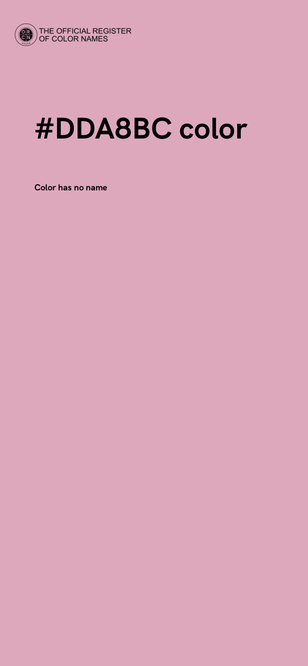 #DDA8BC color image