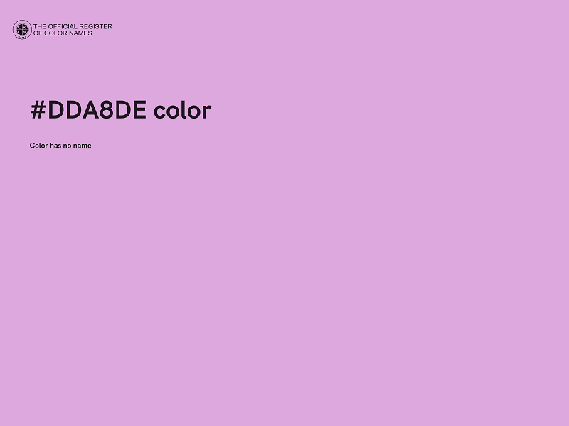 #DDA8DE color image
