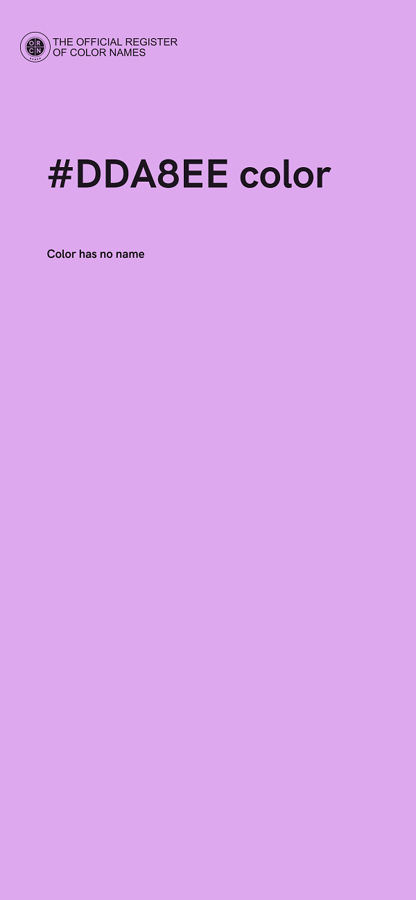 #DDA8EE color image