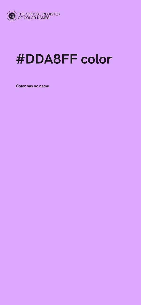 #DDA8FF color image