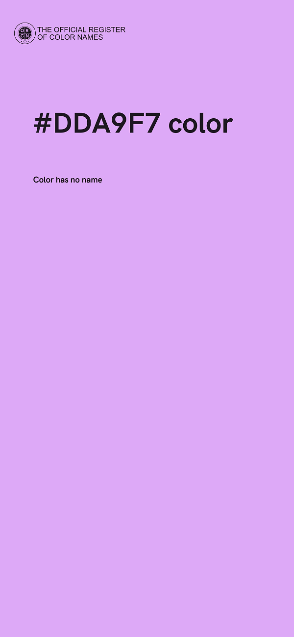 #DDA9F7 color image