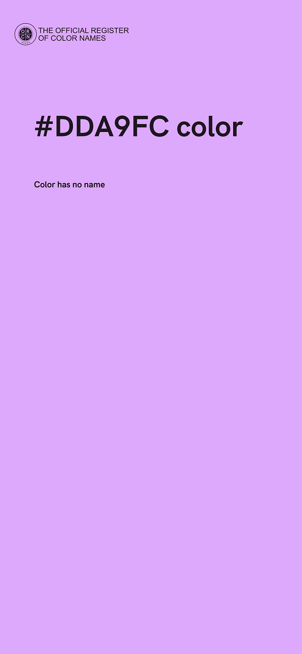 #DDA9FC color image