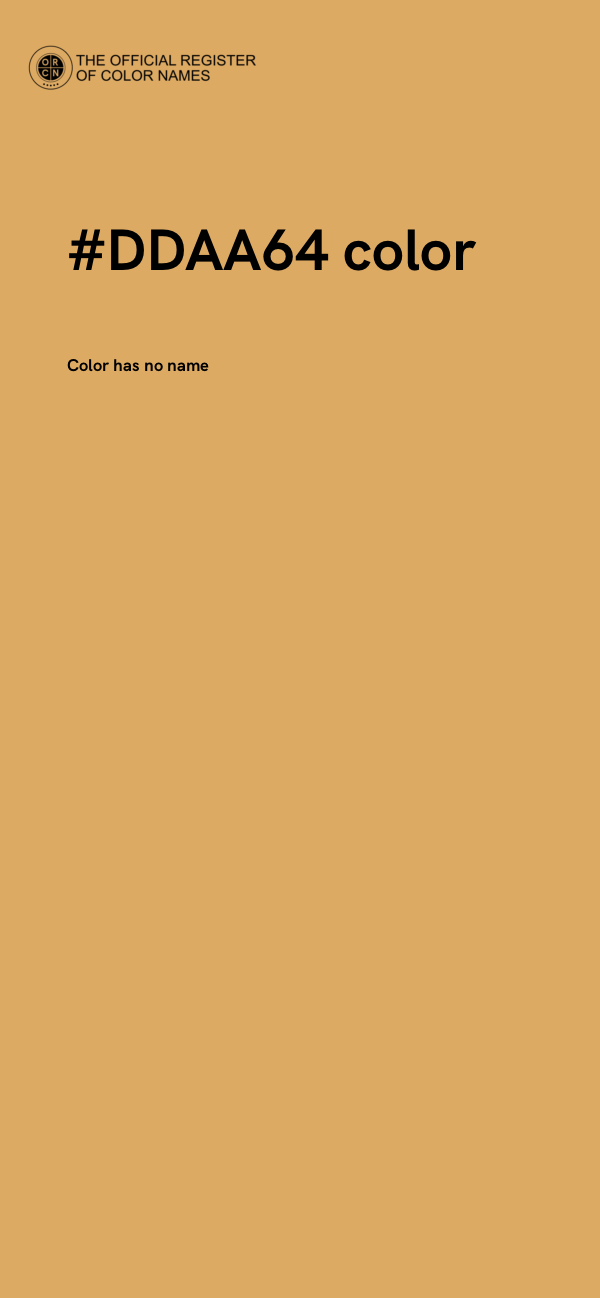 #DDAA64 color image