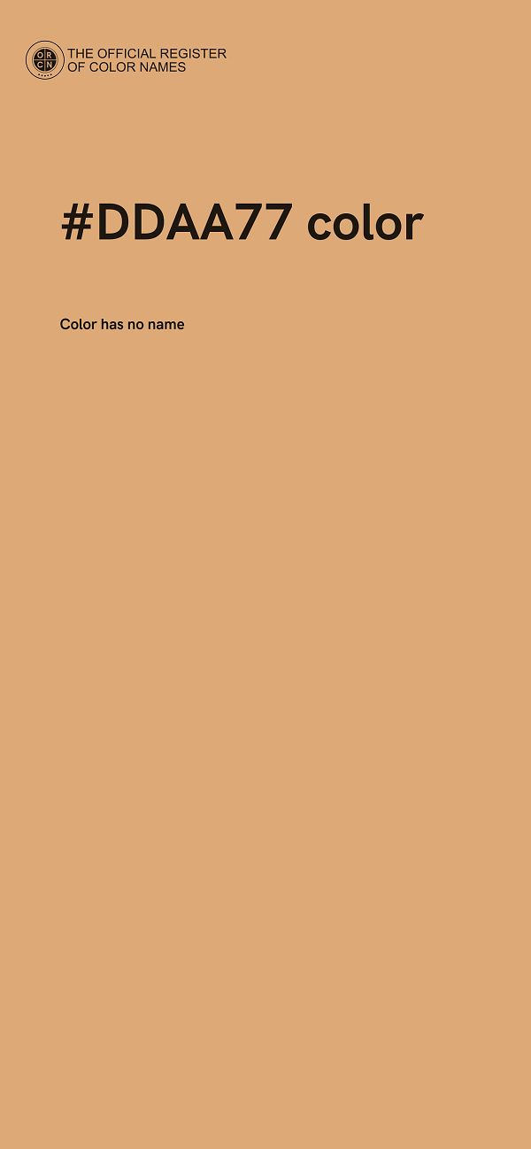#DDAA77 color image