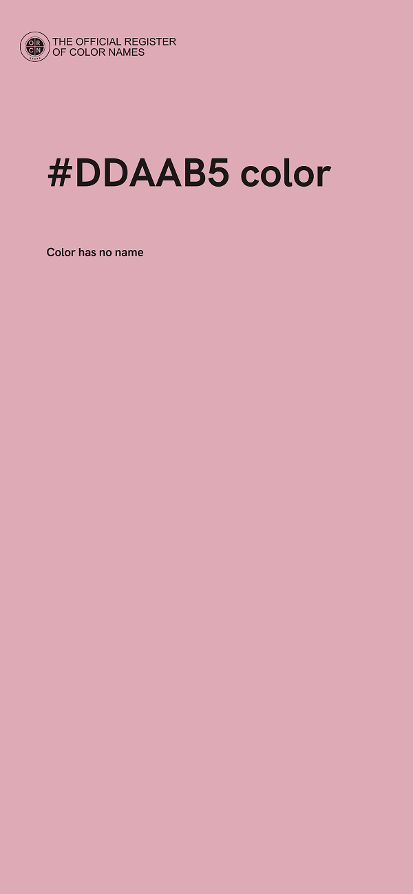 #DDAAB5 color image