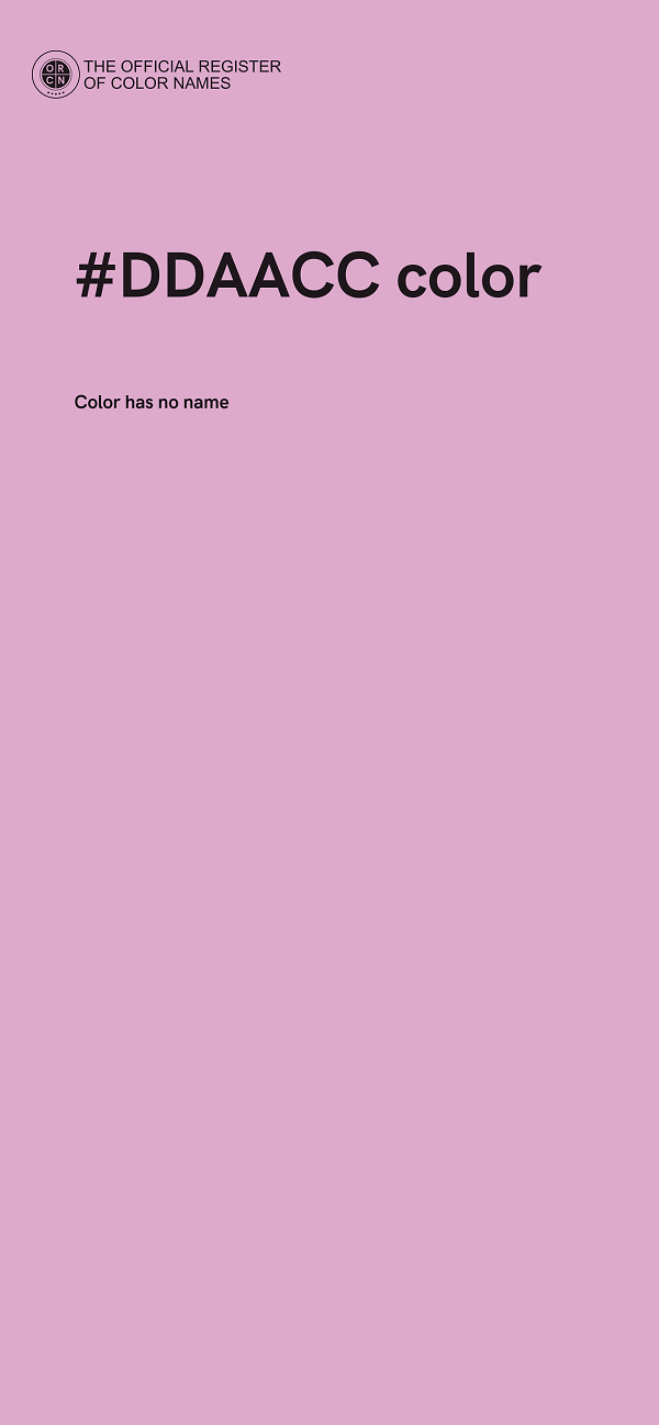 #DDAACC color image