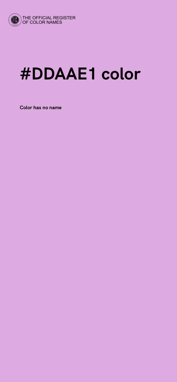 #DDAAE1 color image