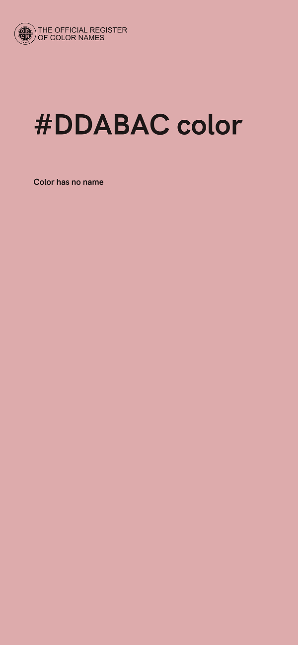 #DDABAC color image