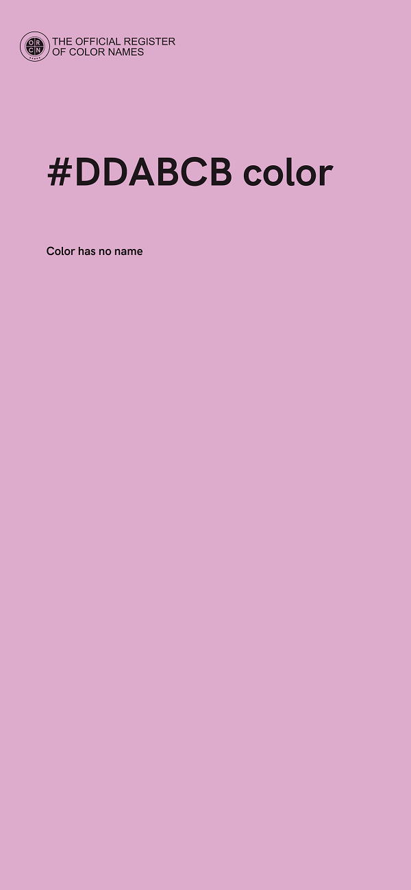 #DDABCB color image