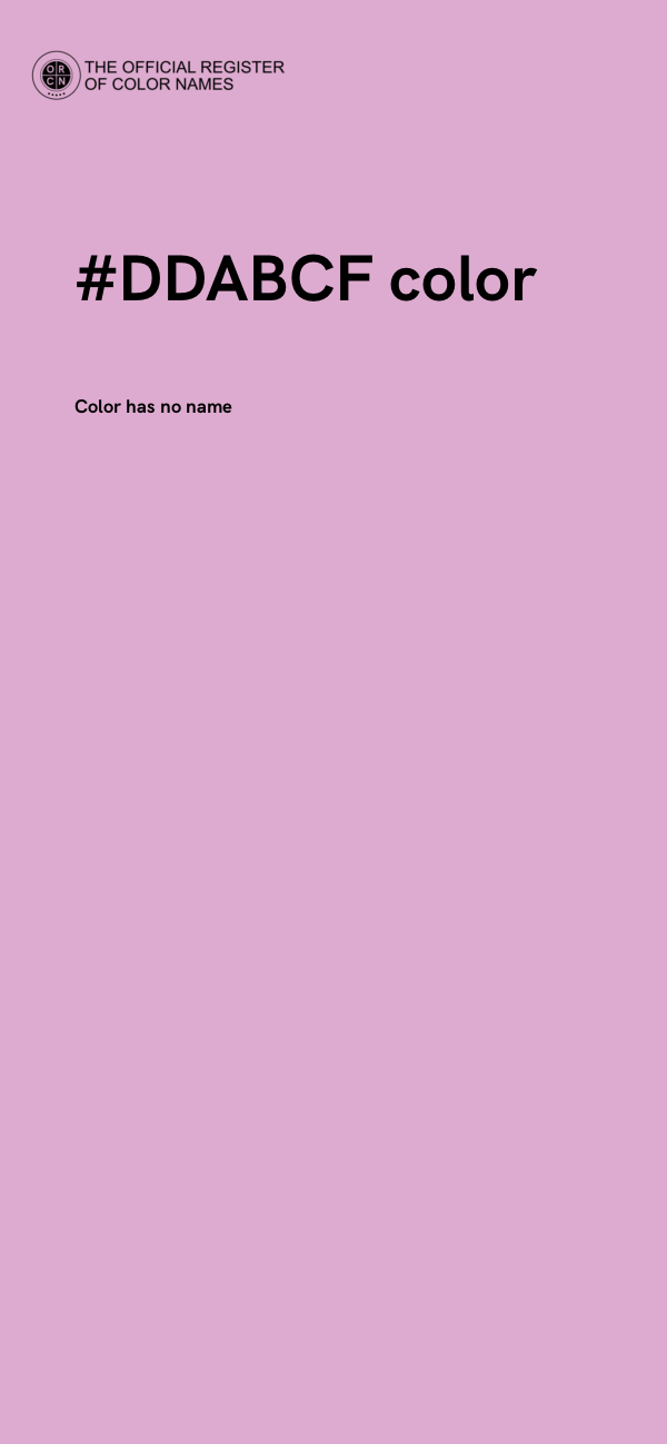 #DDABCF color image