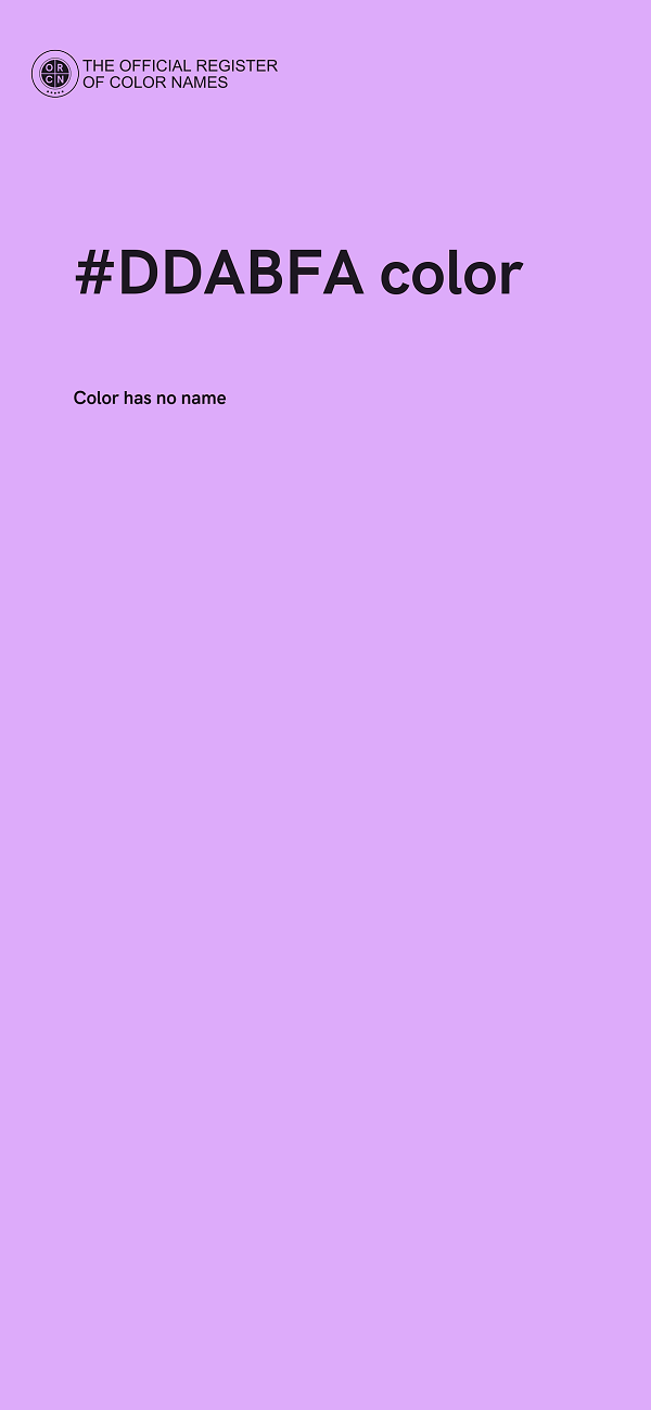 #DDABFA color image