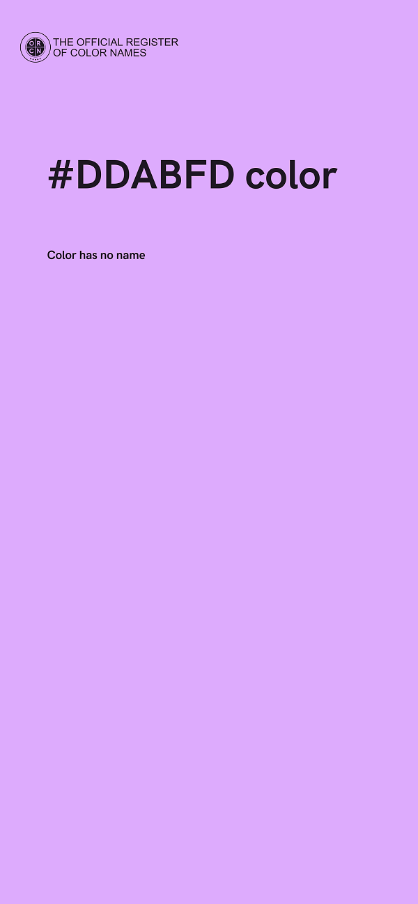 #DDABFD color image