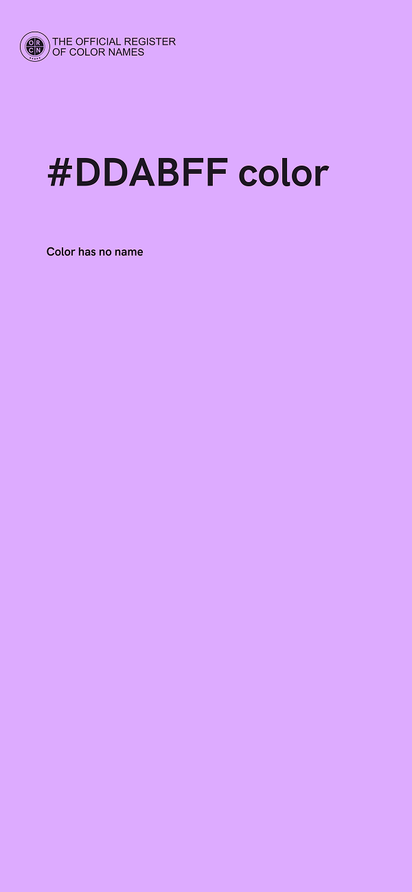 #DDABFF color image