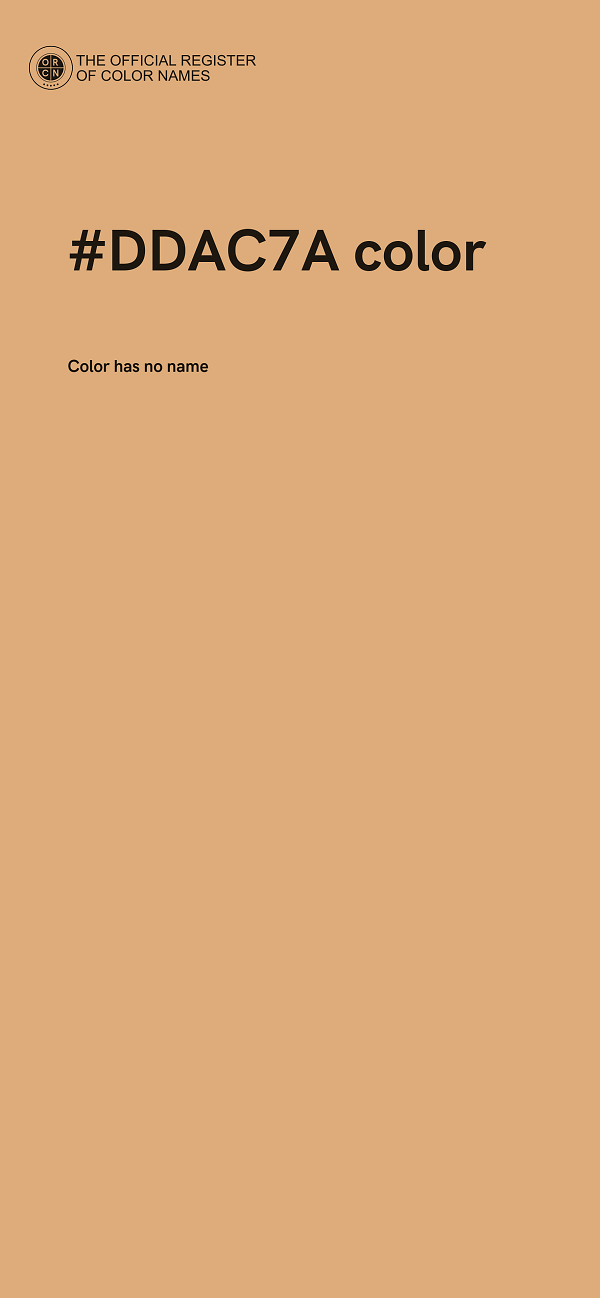 #DDAC7A color image