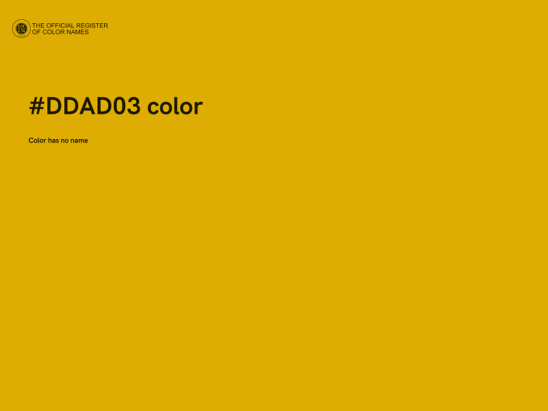 #DDAD03 color image