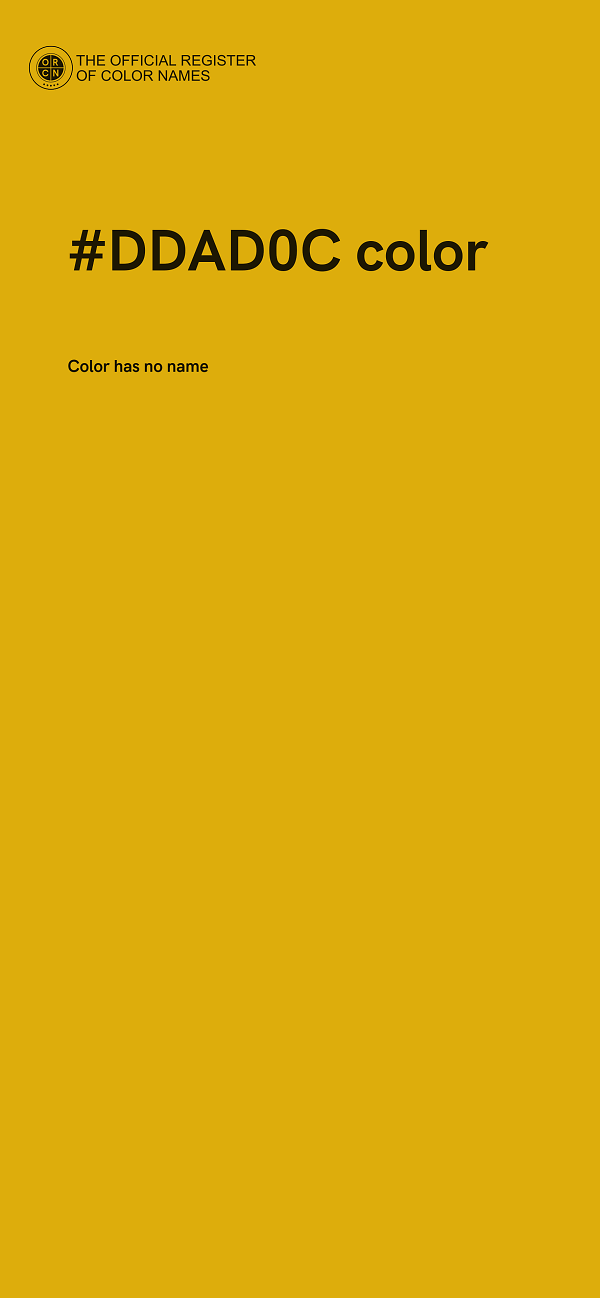 #DDAD0C color image