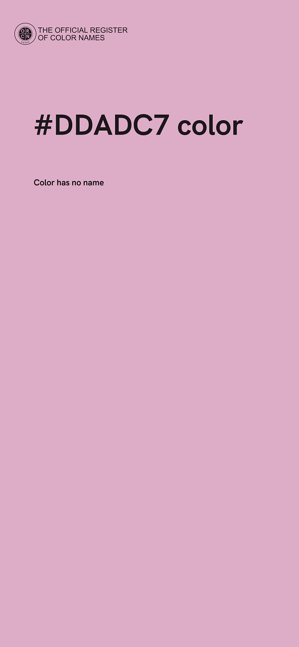 #DDADC7 color image