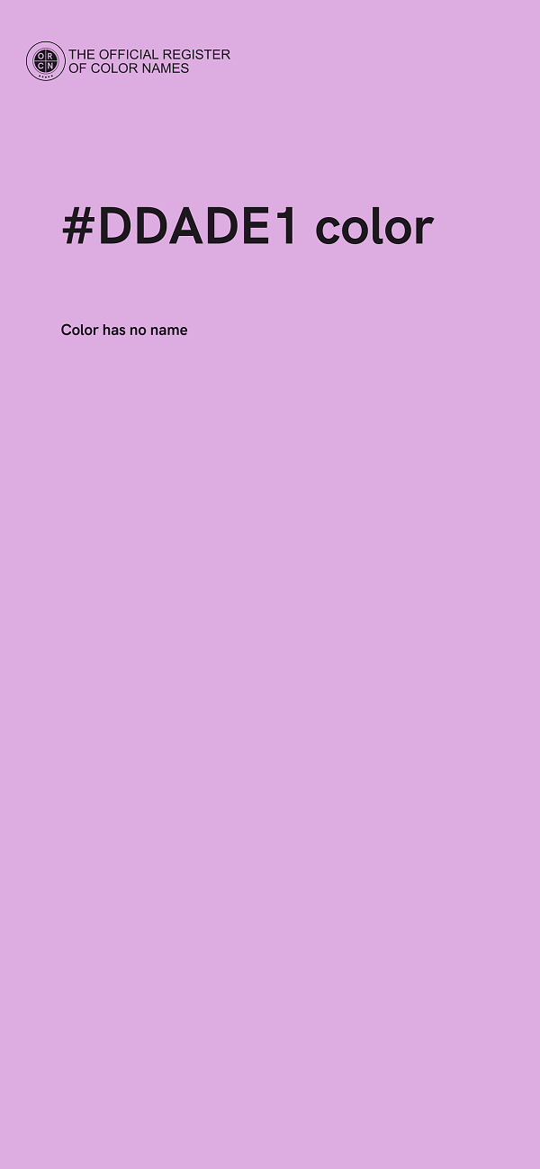 #DDADE1 color image