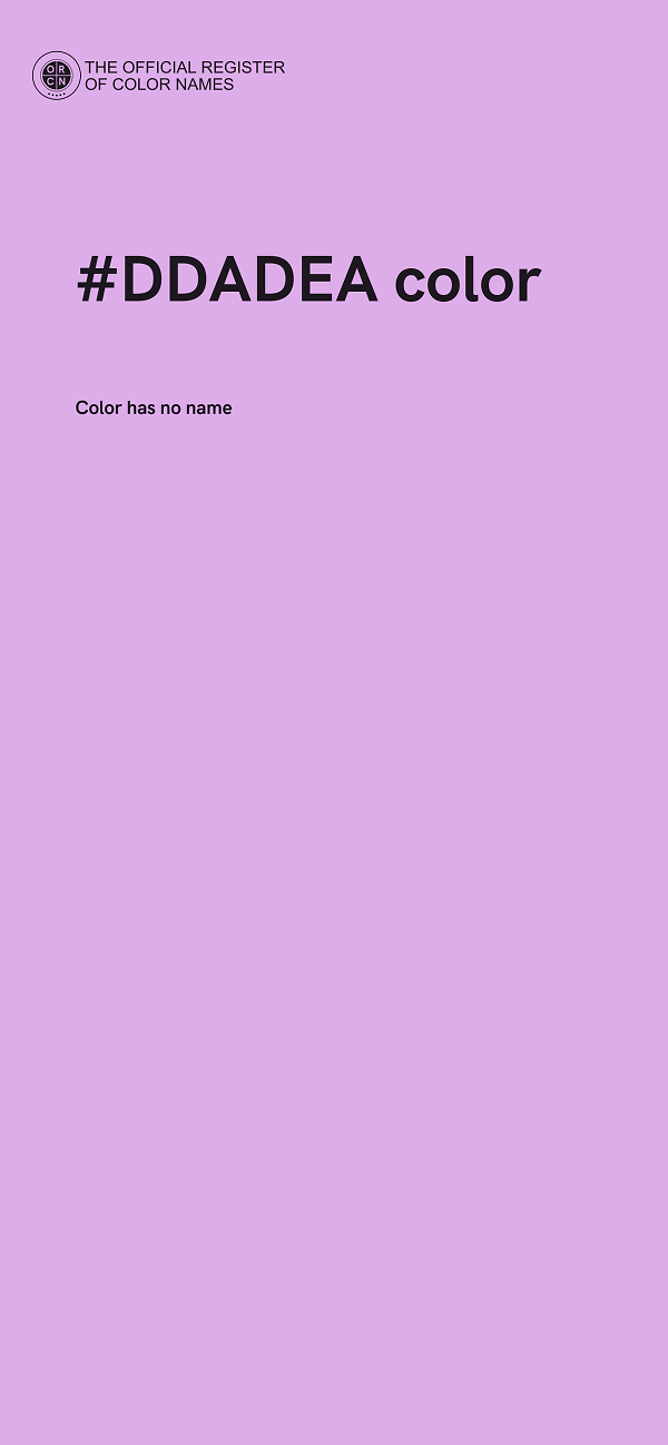 #DDADEA color image