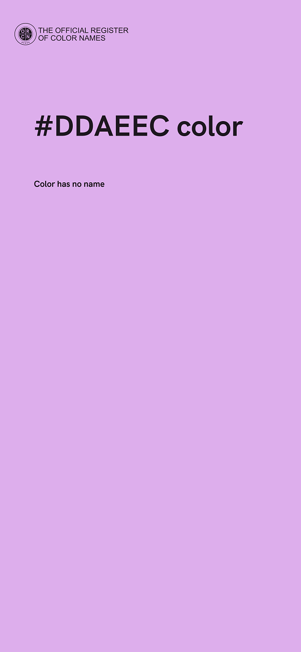 #DDAEEC color image