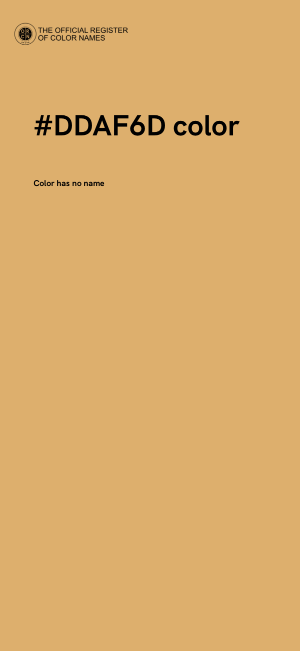 #DDAF6D color image