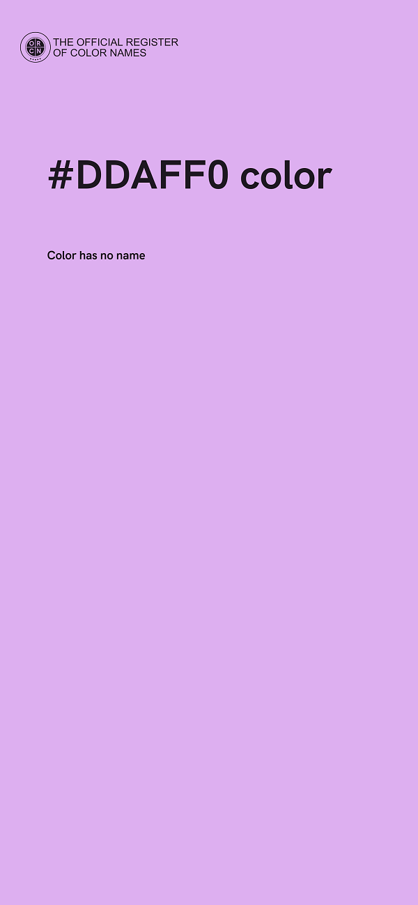 #DDAFF0 color image