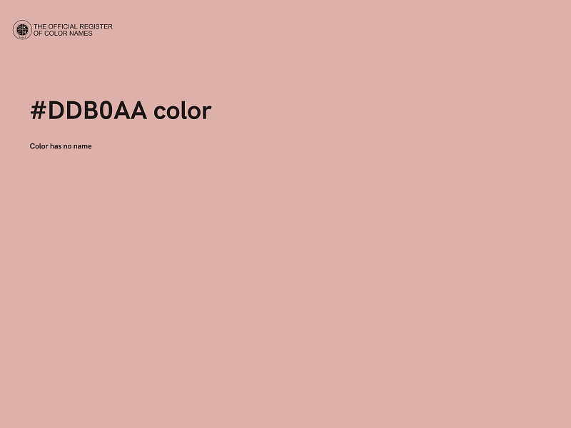 #DDB0AA color image