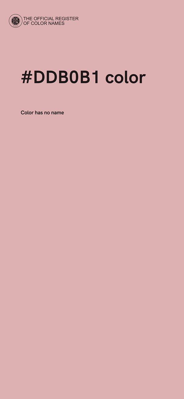 #DDB0B1 color image