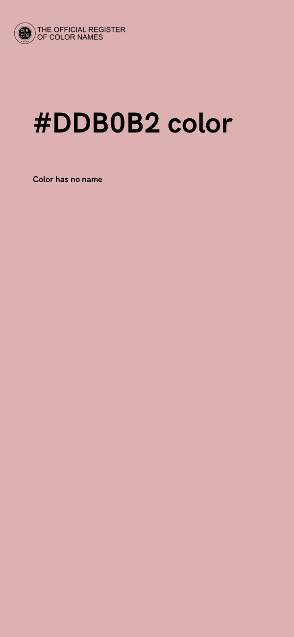 #DDB0B2 color image