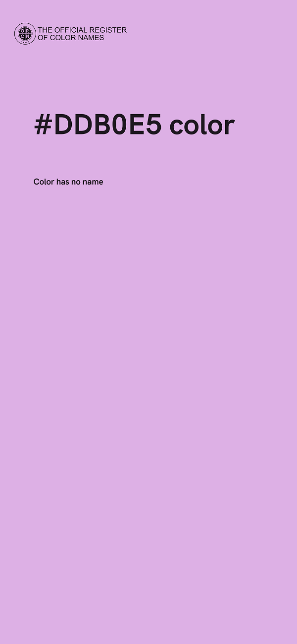 #DDB0E5 color image