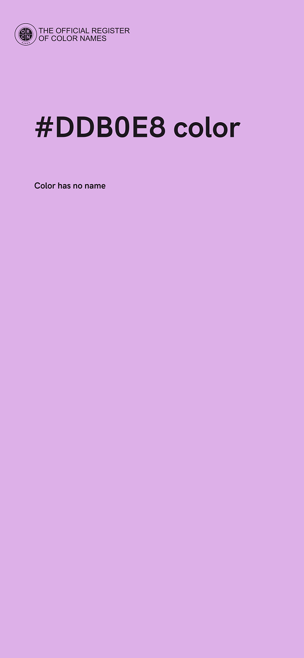 #DDB0E8 color image