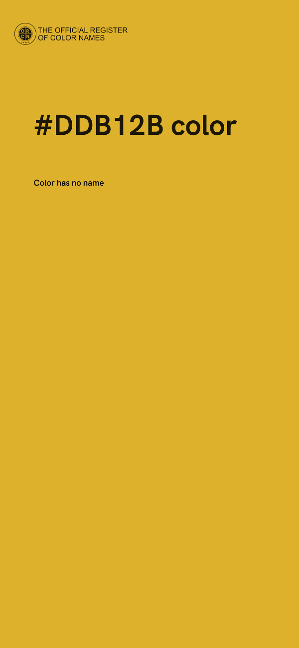 #DDB12B color image