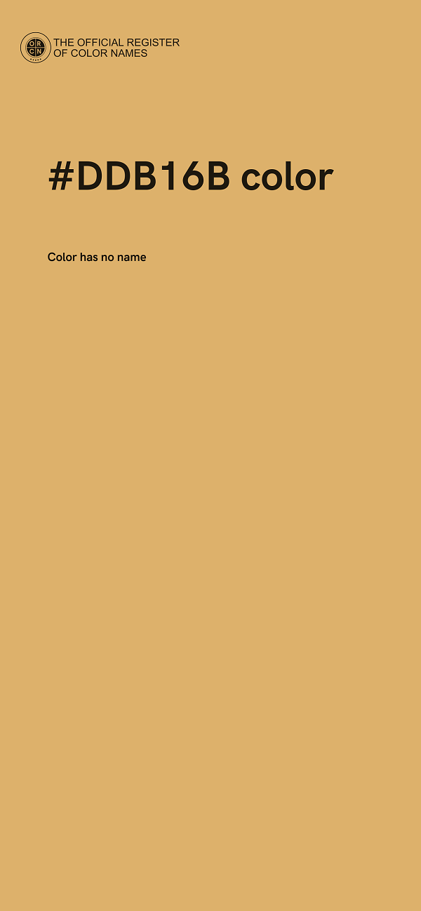 #DDB16B color image