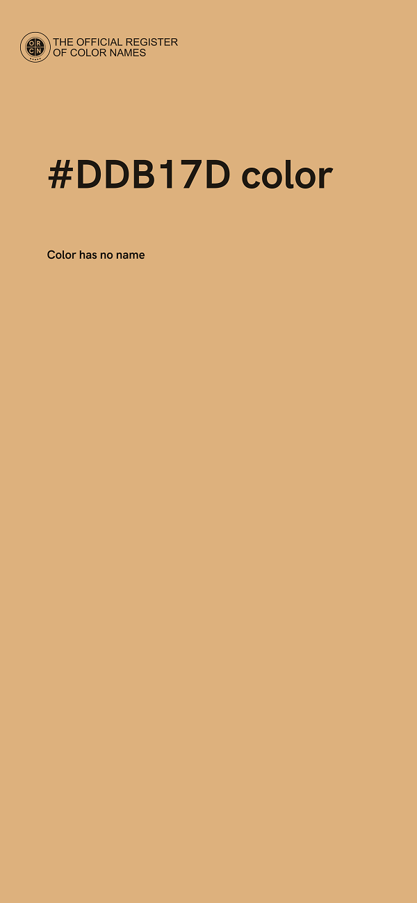 #DDB17D color image