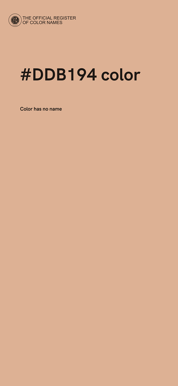 #DDB194 color image