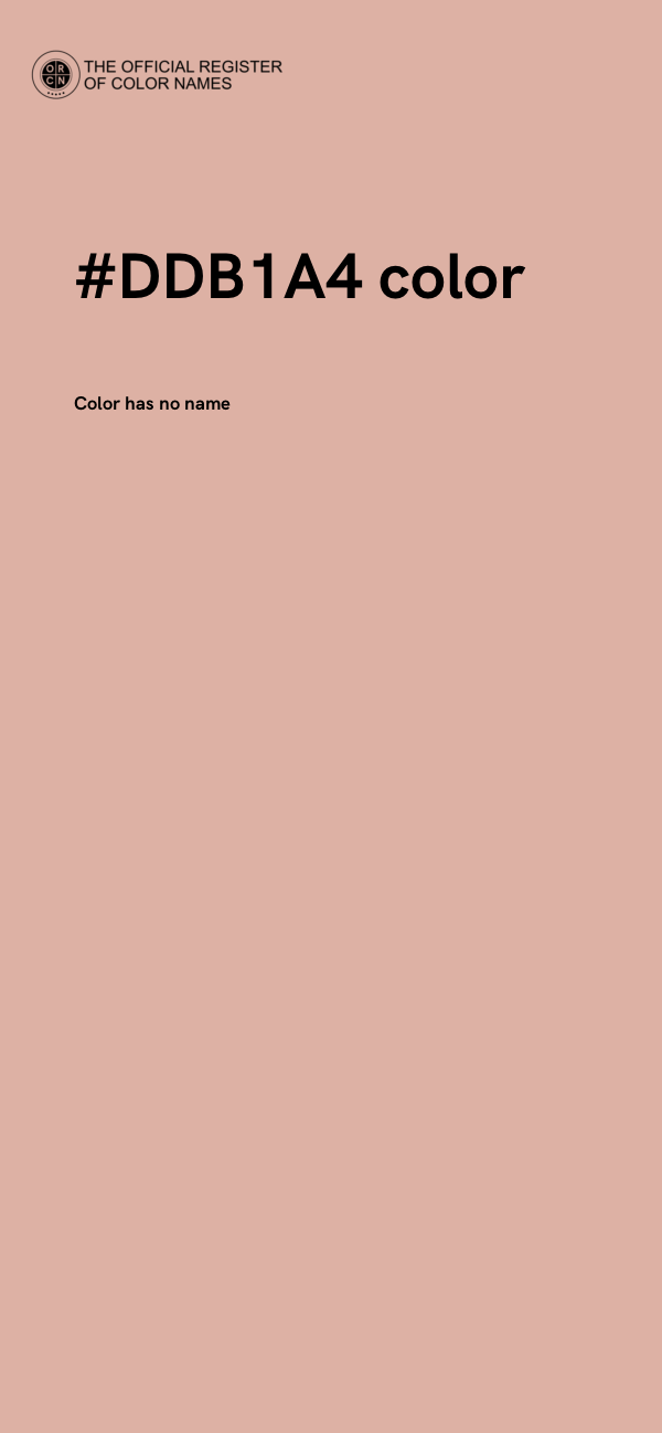 #DDB1A4 color image