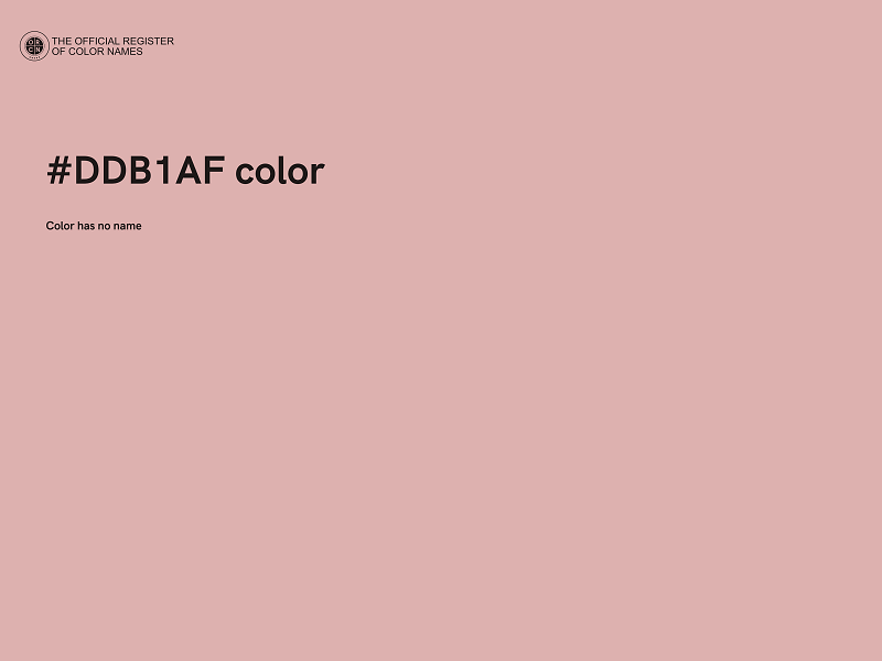 #DDB1AF color image