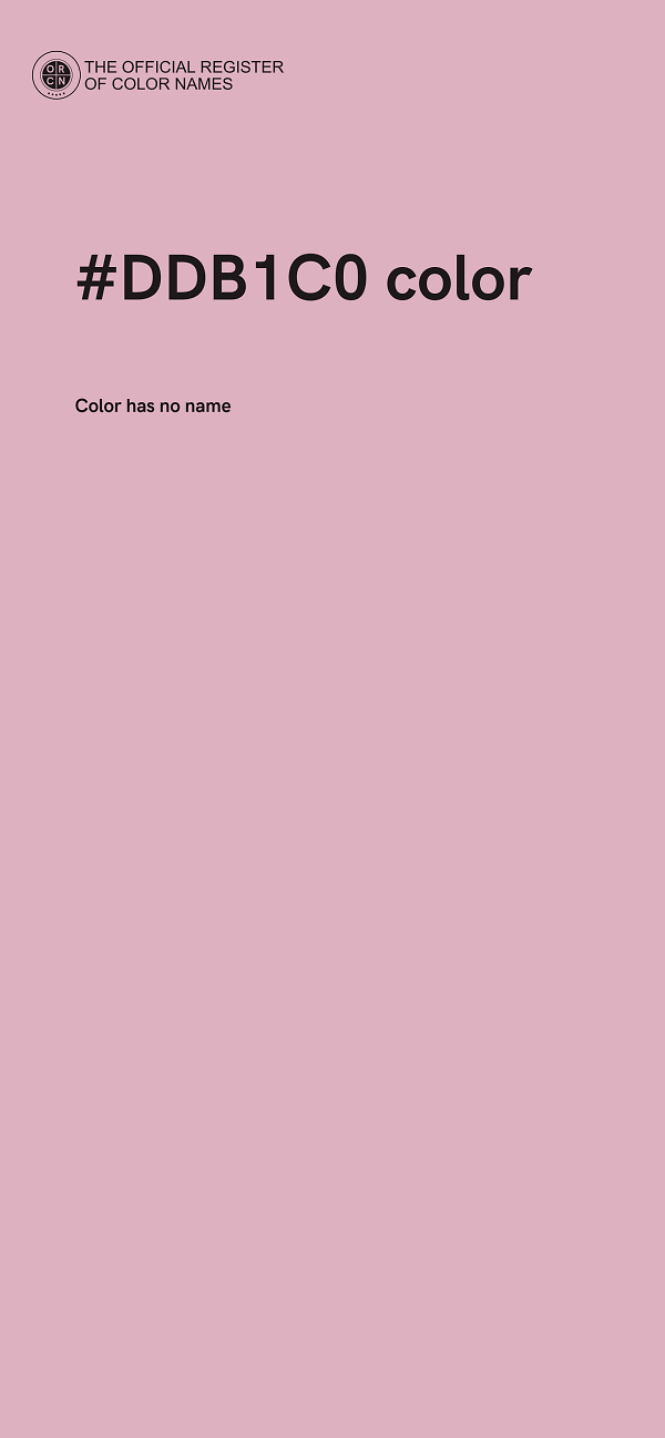 #DDB1C0 color image