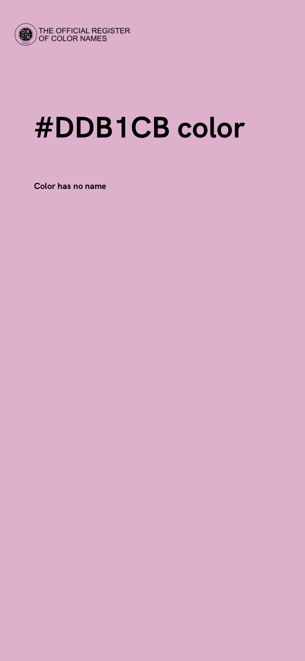 #DDB1CB color image