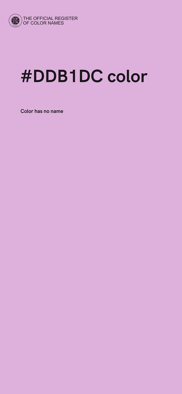 #DDB1DC color image