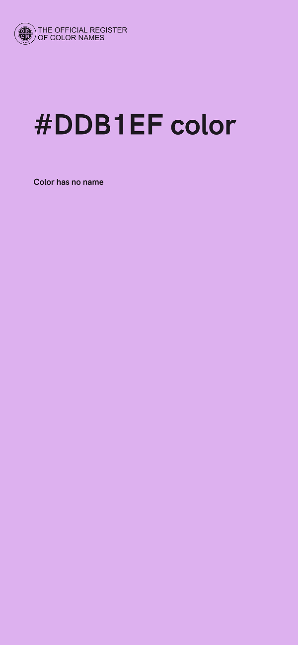 #DDB1EF color image