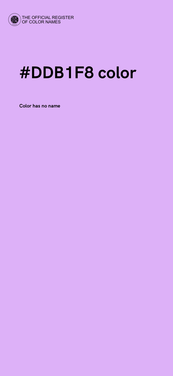 #DDB1F8 color image